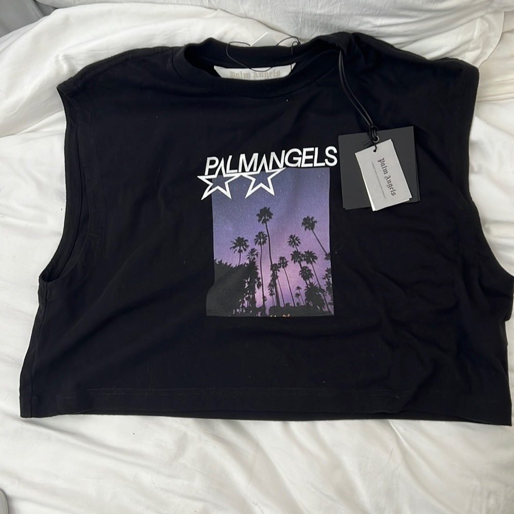 Palm Angels Size XL Black, white, purple